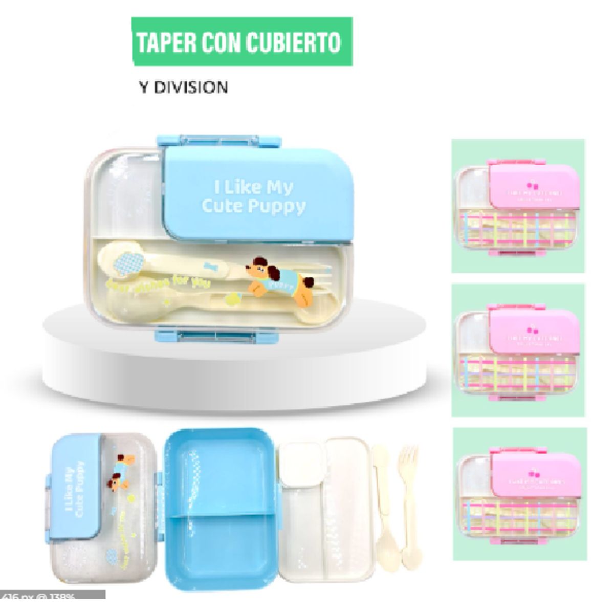 GENERICO - TAPER CON CUBIERTO CON DIVISIONES