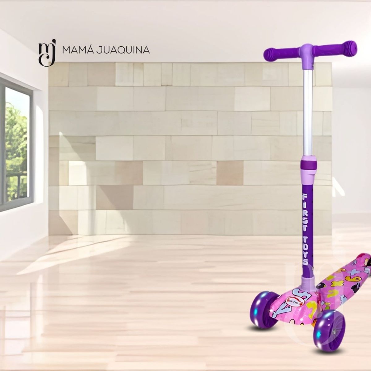 FIRST TOY - Scooter para Niños «FESTCOLOR» Purple