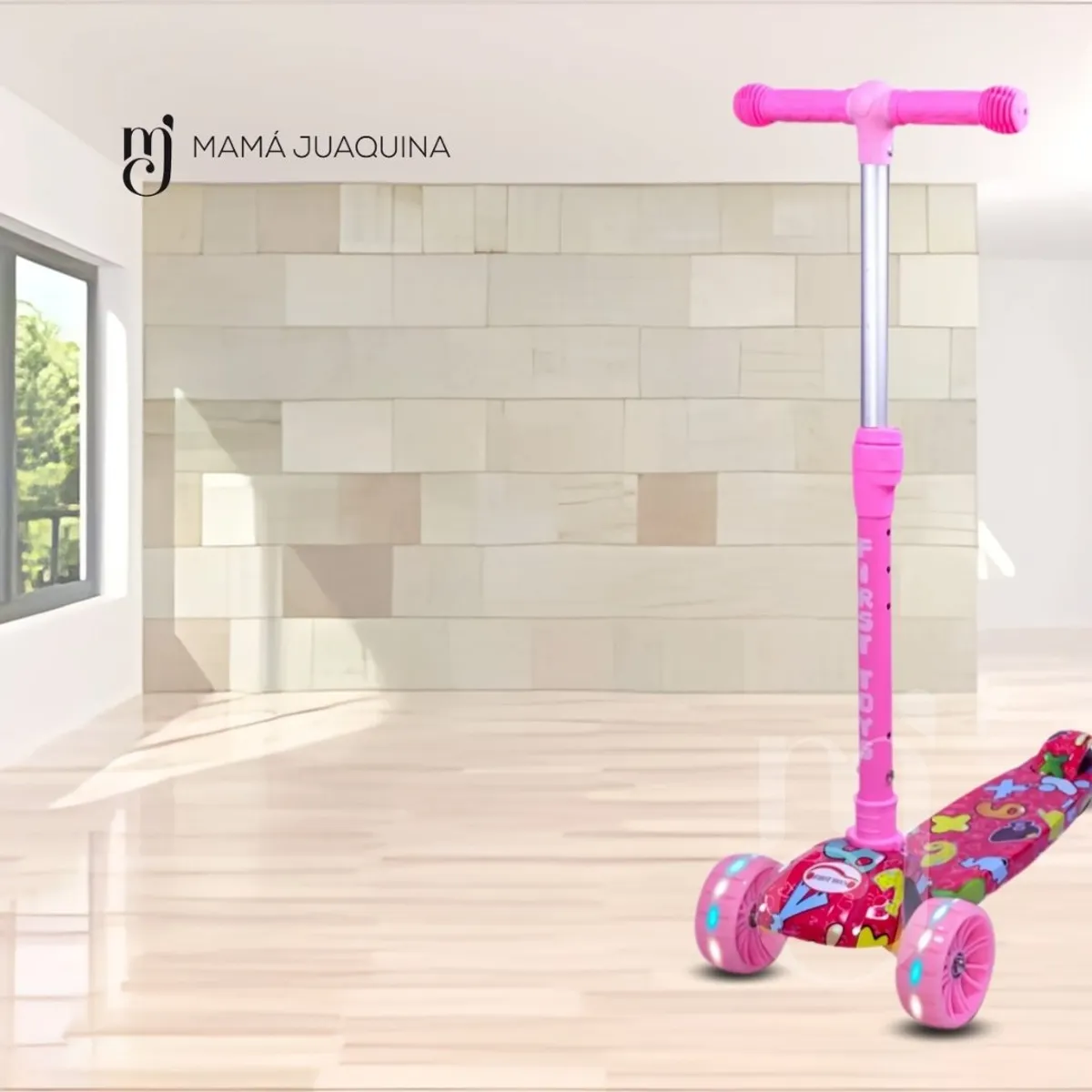 FIRST TOY - Scooter para Niños «FESTCOLOR» Pink