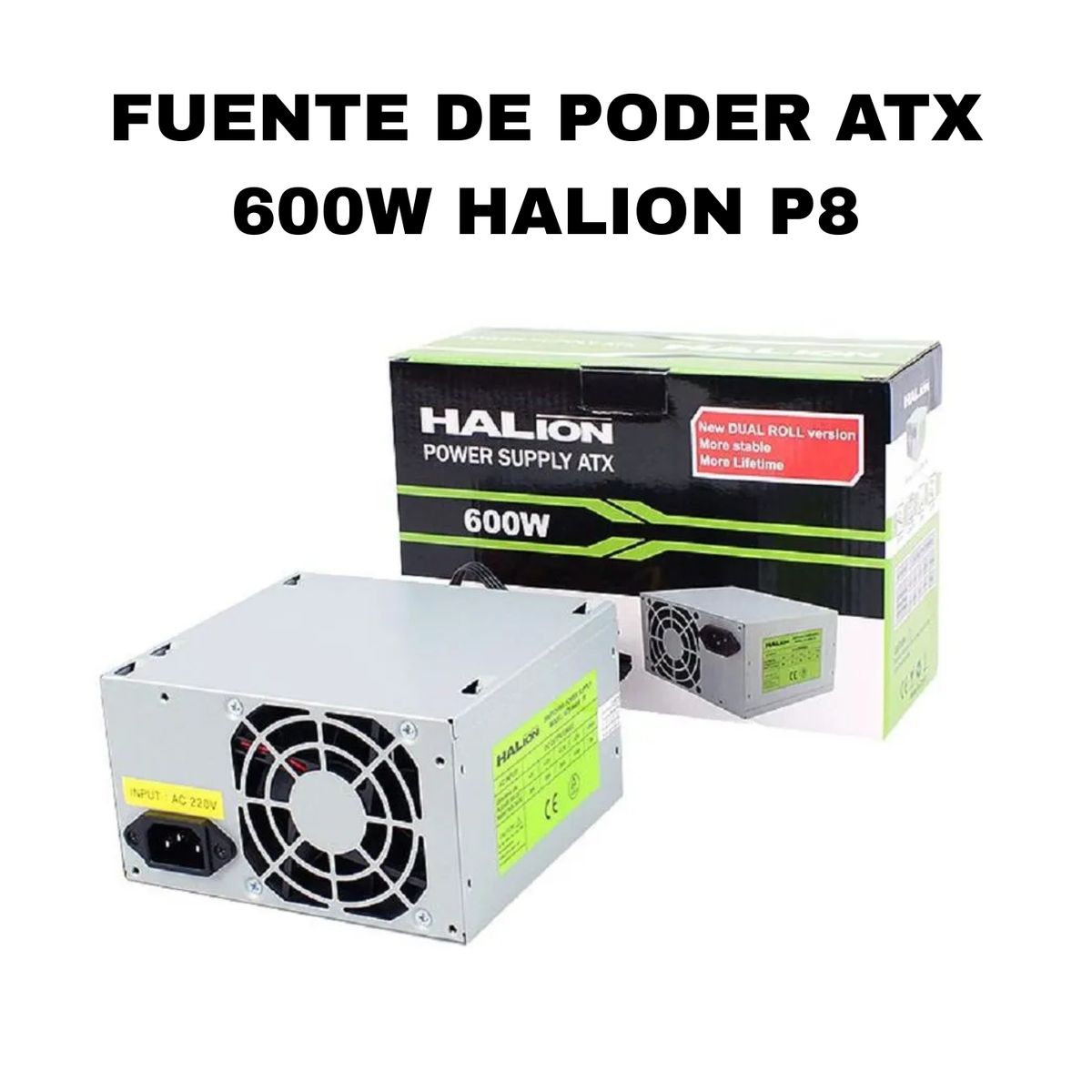 HALION - FUENTE DE PODER ATX 600W HALION P8