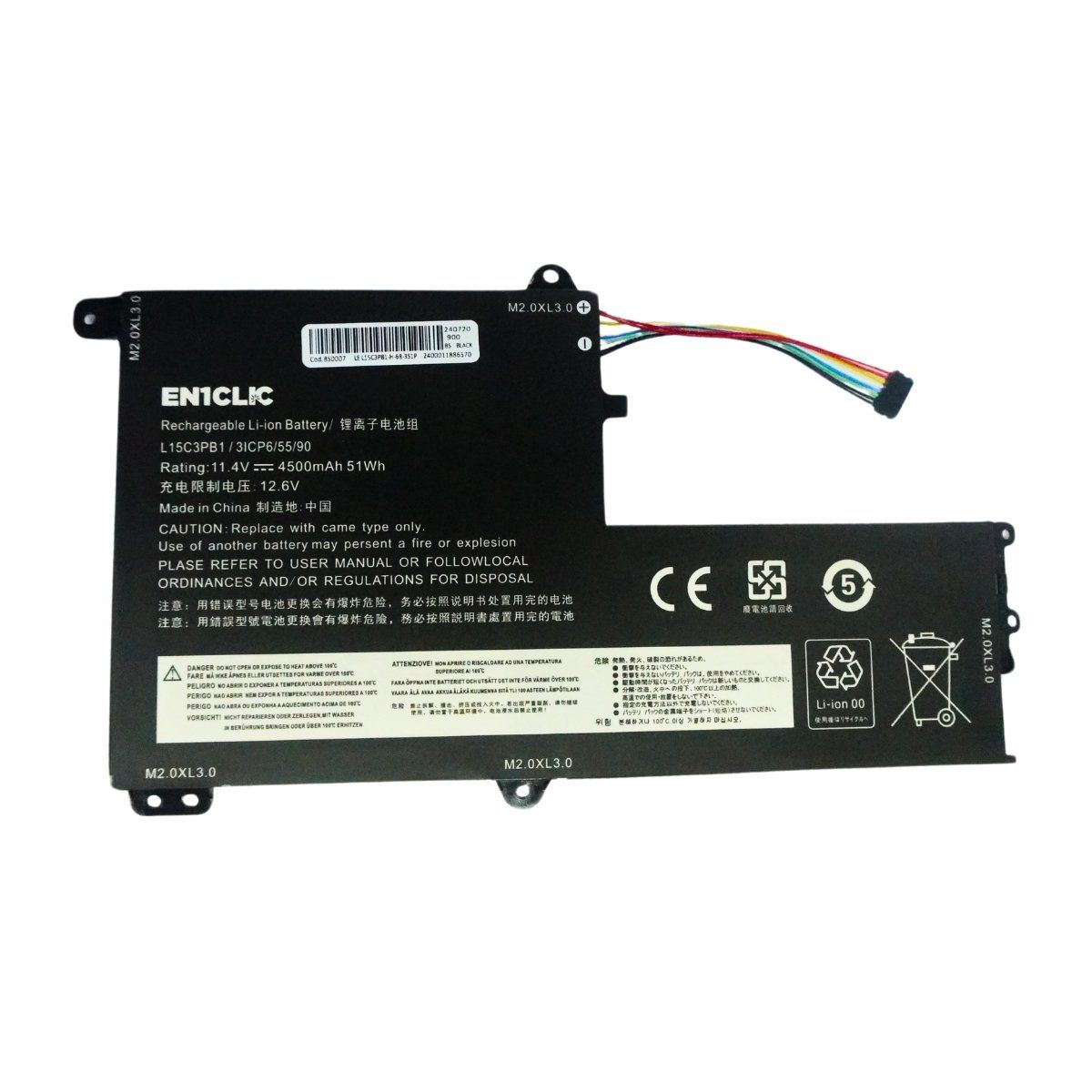 LENOVO - Batería Para Laptop Lenovo L15C3PB1 L15M3PB0 330S-15 Tipo C