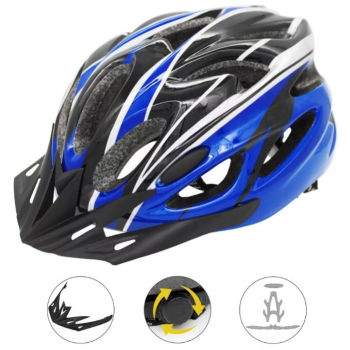 GENERICO - Casco pàra Bicicleta Seguridad Ciclismo Super Ligero Azul