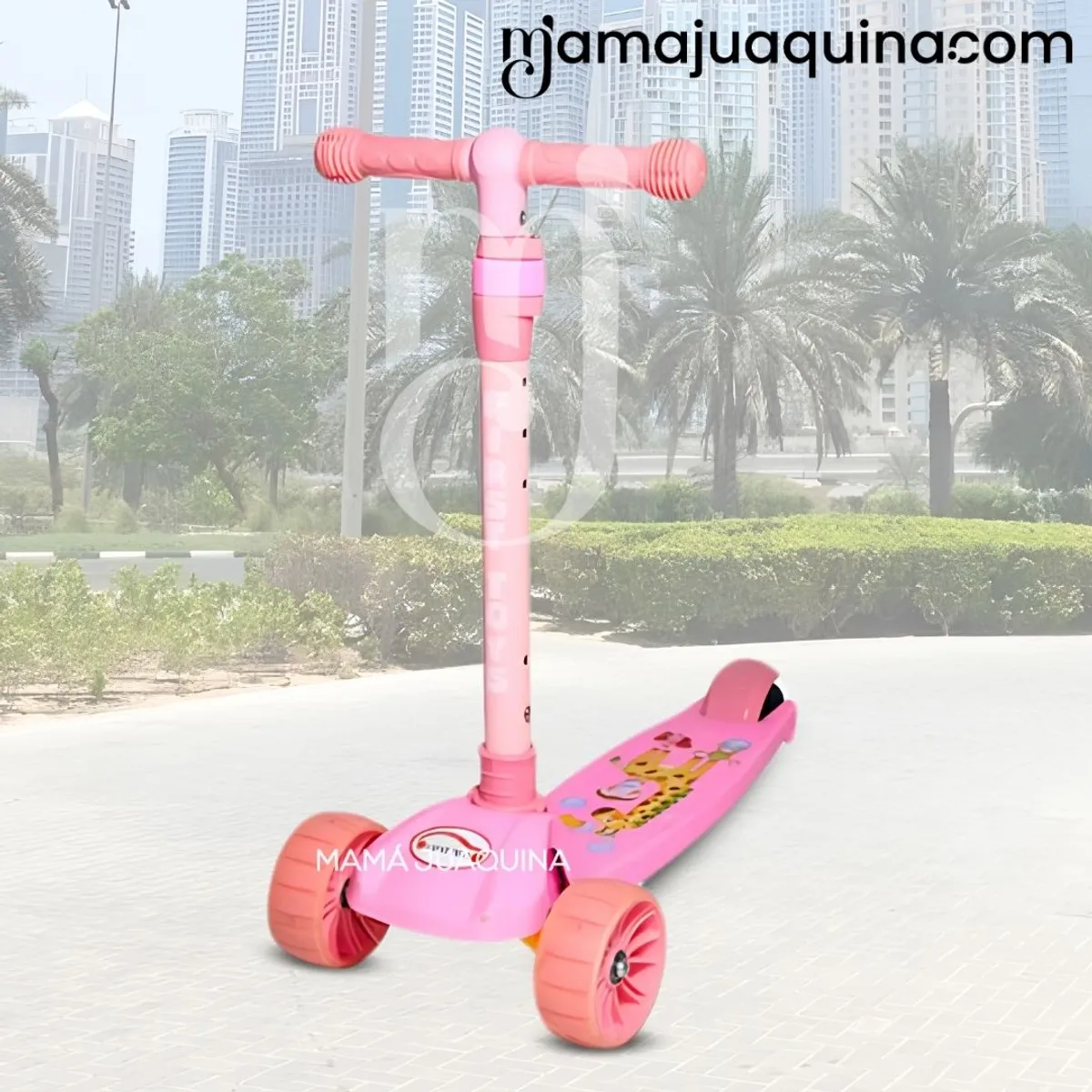 FIRST TOY - Scooter para Niños «JIRAFI» Pink