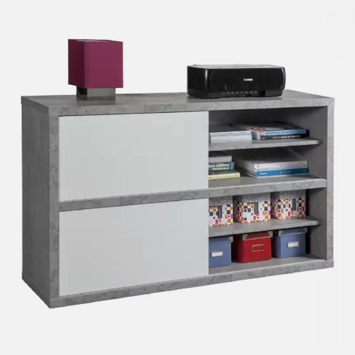 NACION MUEBLES - COMODA NACION MUEBLES KIKOHU COLOR GRIS