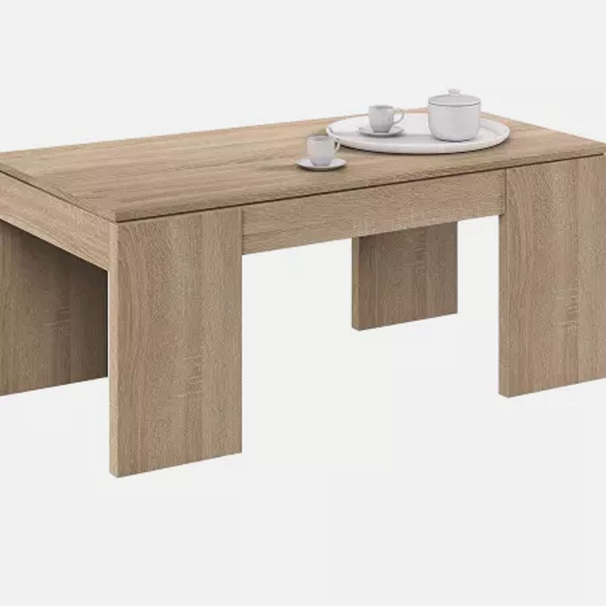 NACION MUEBLES - MESA DE CENTRO NACION MUEBLES ROCKY COLOR MADERA