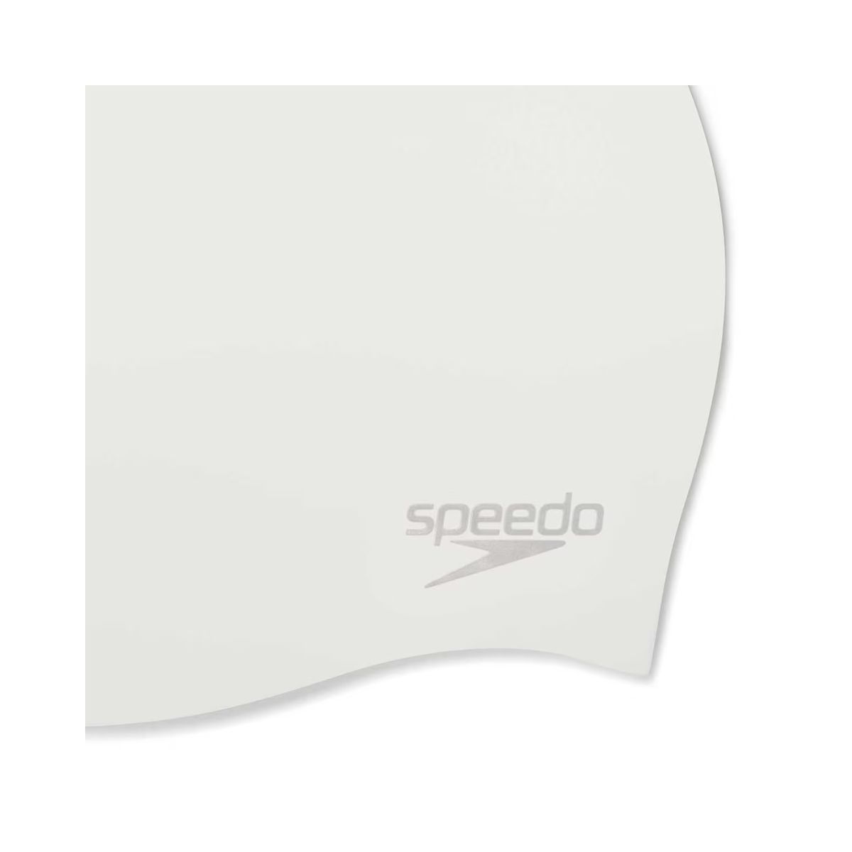 SPEEDO - Gorro para Natación Speedo Plain Moulded Blanco