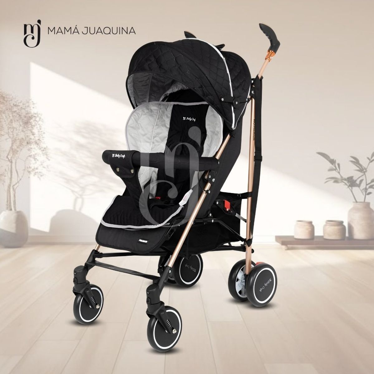 BABY - Coche Bastón de Lujo «RIO PREMIUM» Black