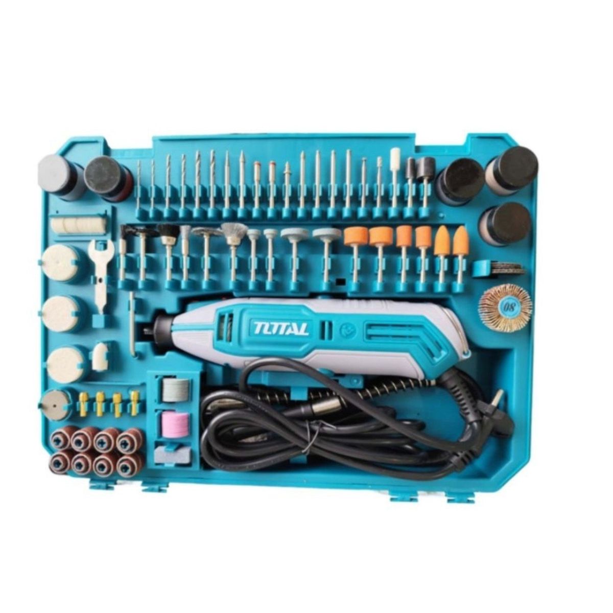 TOTAL TOOLS - Mini grinder rectificador 130w + 252 accesorios Total