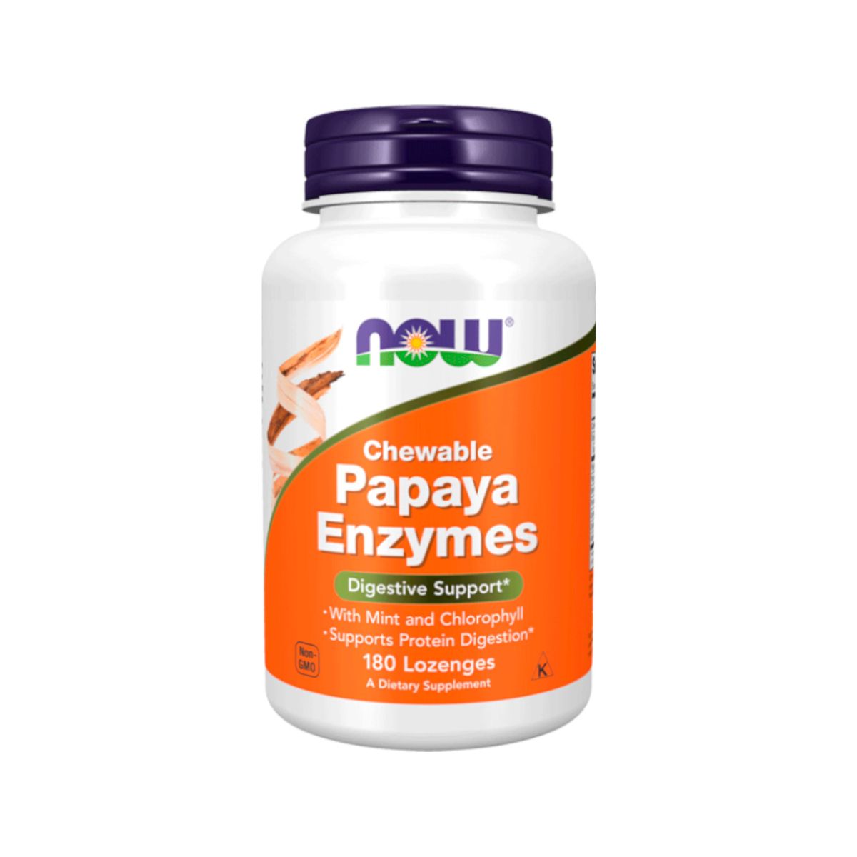 NOW - Enzima de Papaya Masticable - Chewable Papaya enzymes