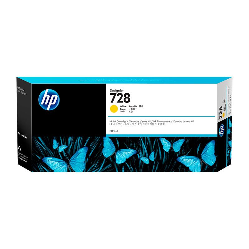 HP - Tinta HP F9K15A 728A 300ML Yellow PT730T830