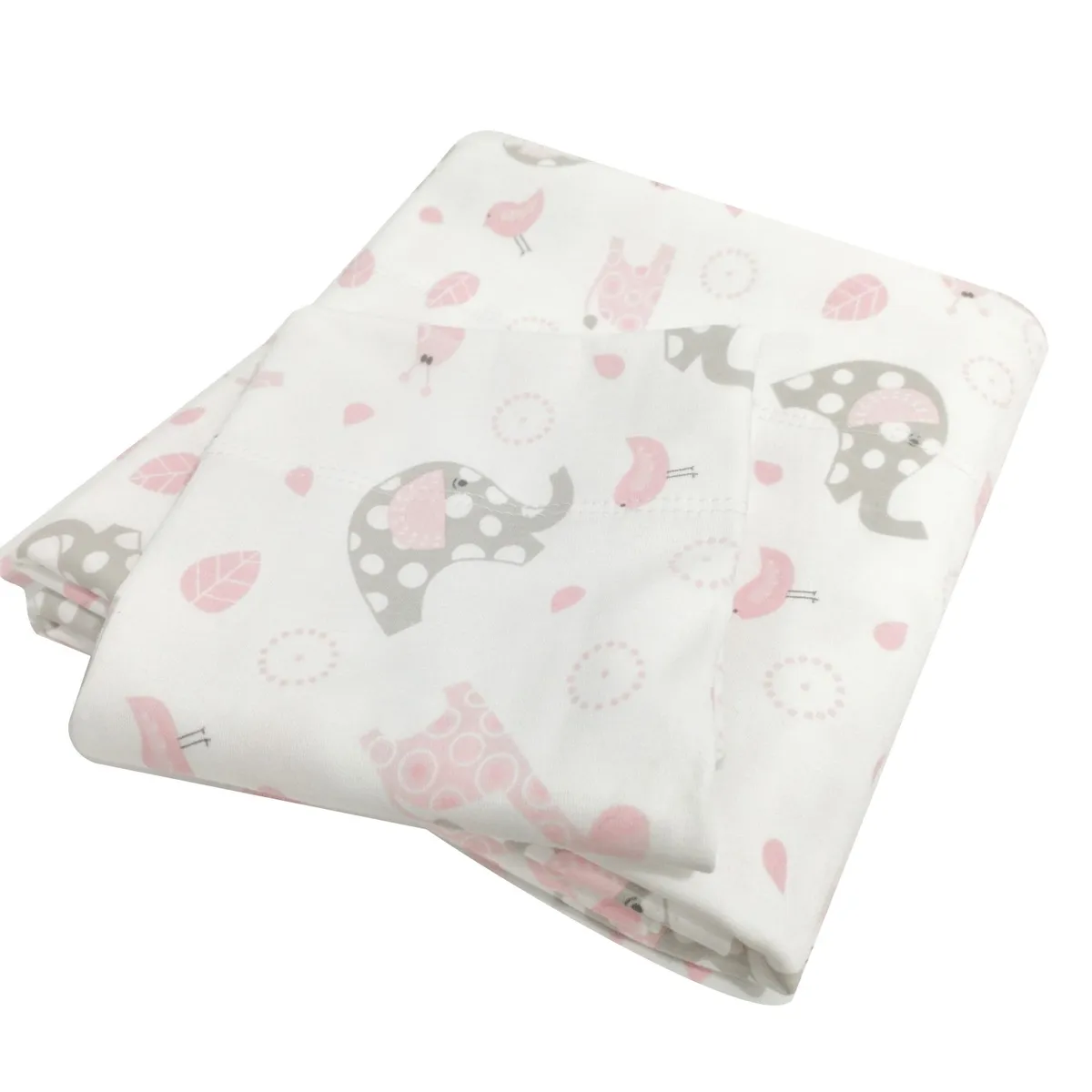 BLAUHOUSE - Sabanas Bebe Colecho 100% Algodón Animalitos Rosados