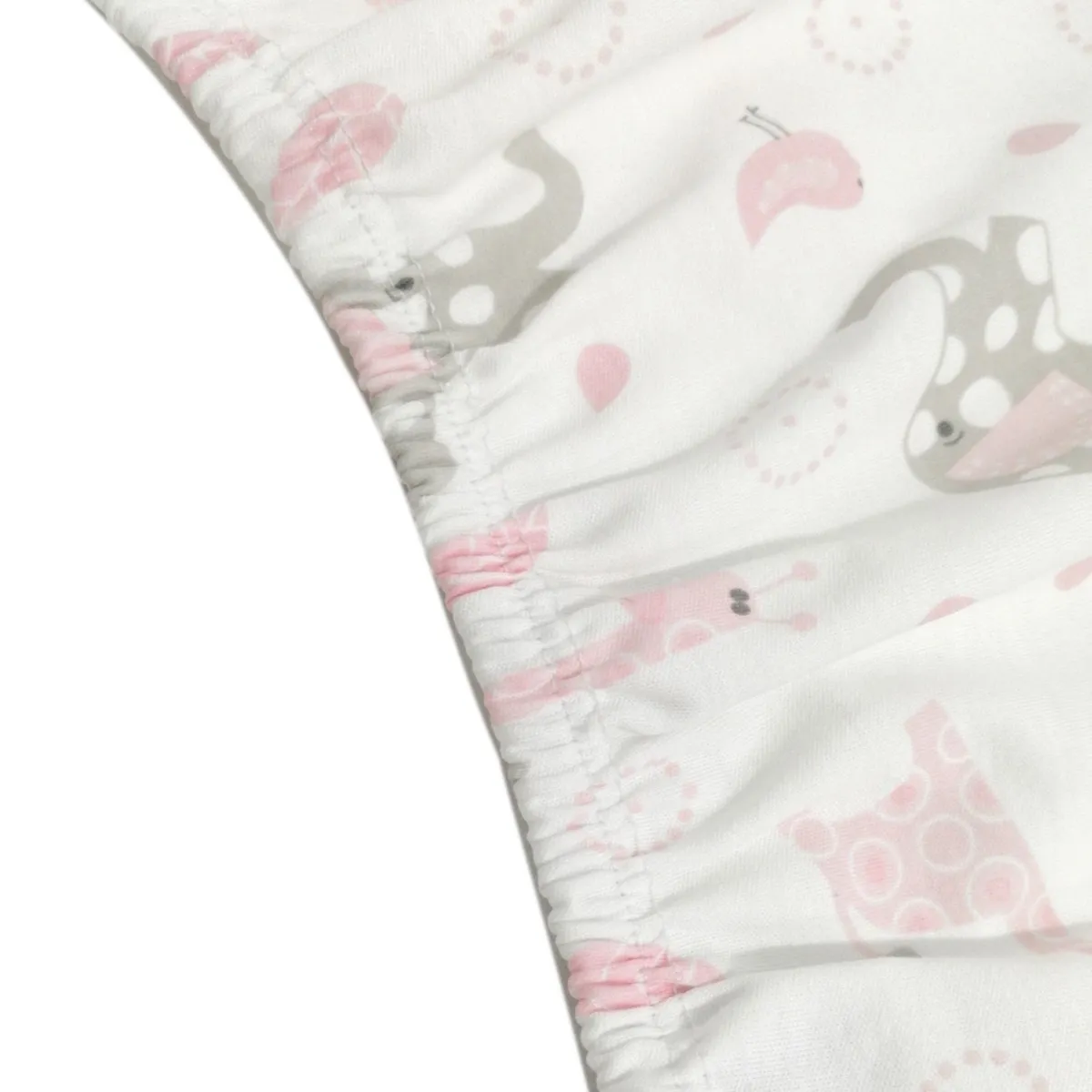 BLAUHOUSE - Sabanas Bebe Colecho 100% Algodón Animalitos Rosados