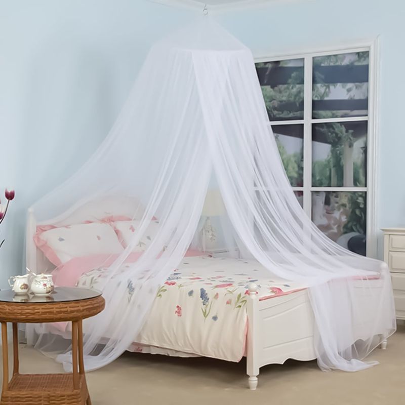 GENERICO - Tul Mosquitero  Blanco Para Cama De 2 Plazas