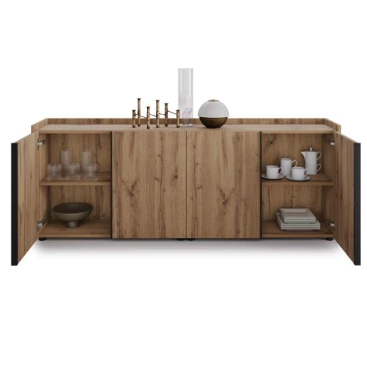 NACION MUEBLES - COMODA NACION MUEBLES BOOMIN COLOR MADERA