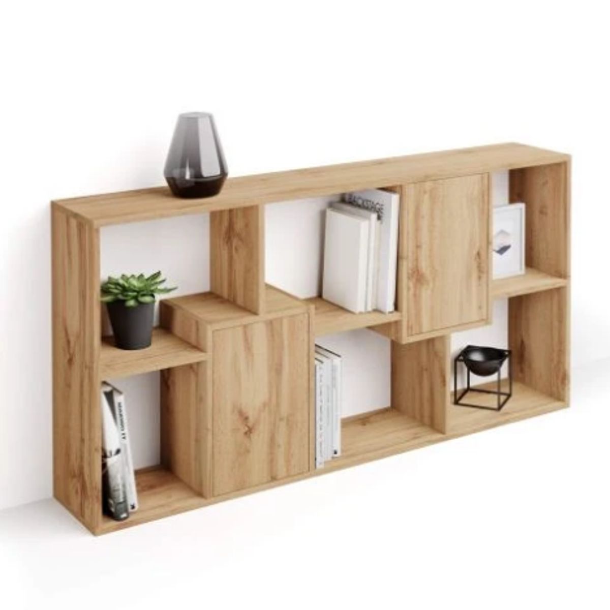 NACION MUEBLES - ESTANTE NACION MUEBLES GYAT COLOR MADERA