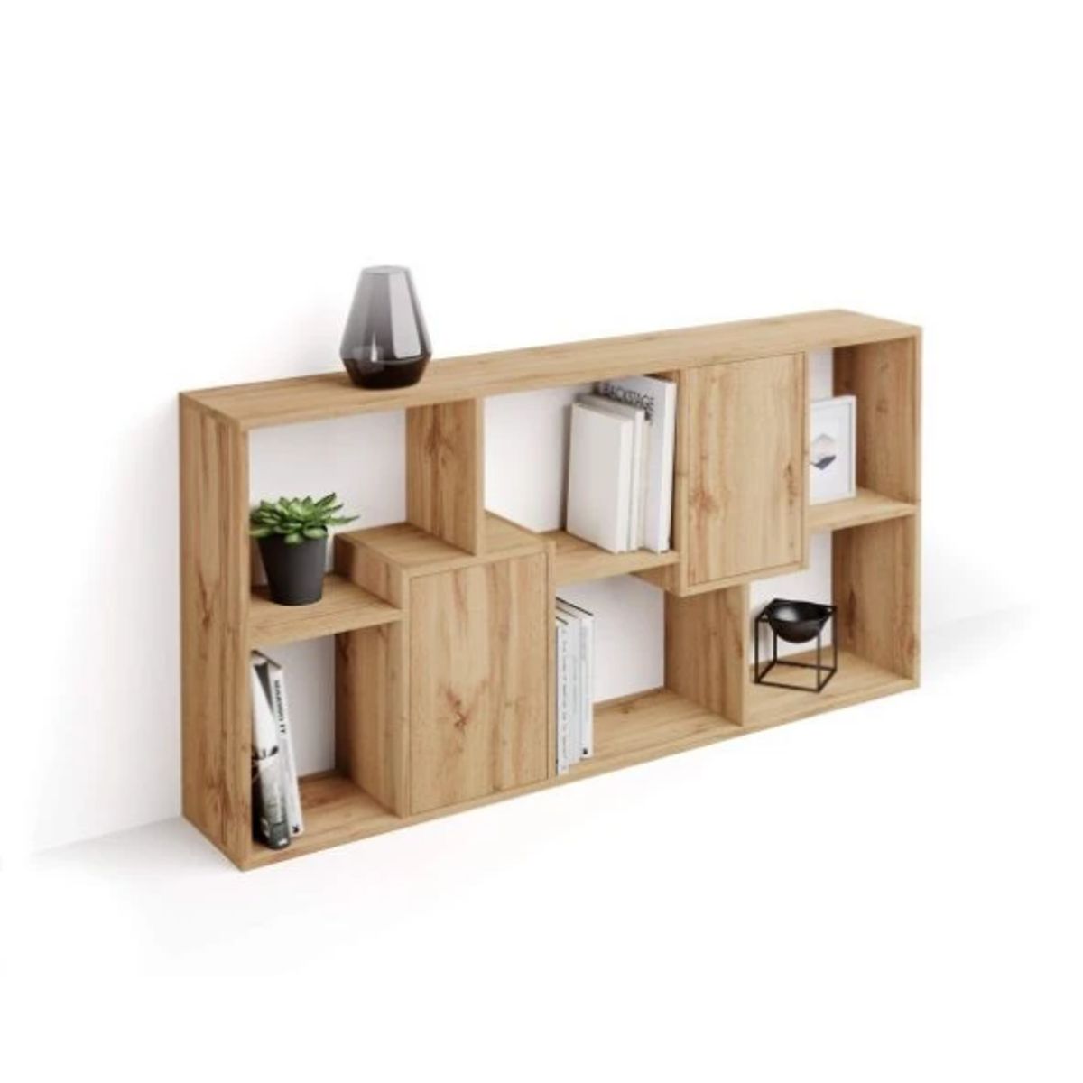 NACION MUEBLES - ESTANTE NACION MUEBLES GYAT COLOR MADERA