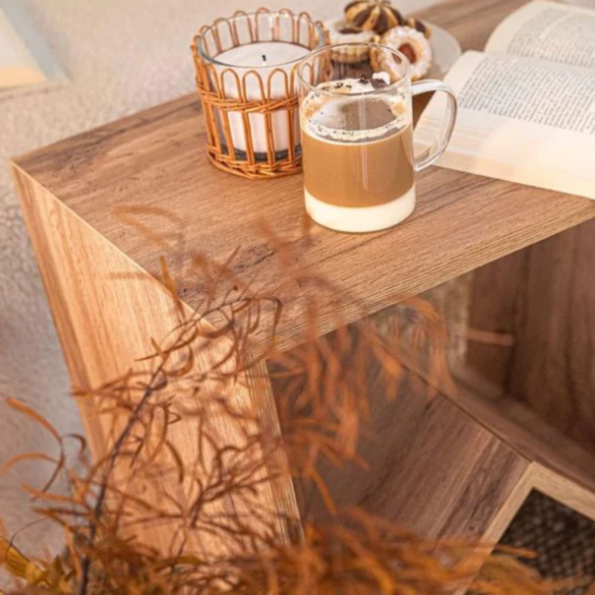 NACION MUEBLES - MESA DE CENTRO NACION MUEBLES ARIELA COLOR MADERA