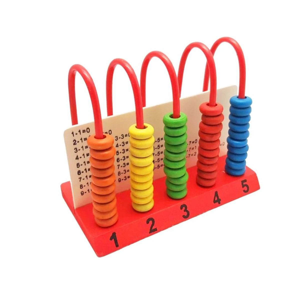 GENERICO - Abaco De Madera Cerrado Didáctico Vertical Para Niños