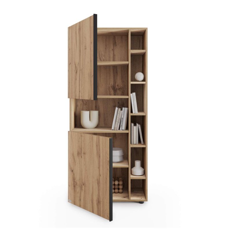 NACION MUEBLES - ESTANTE NACION MUEBLES MODU COLOR MADERAA