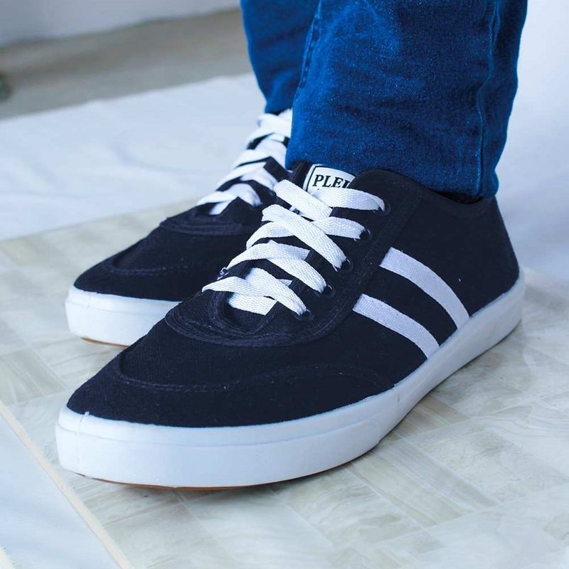 ZOHAR - ZAPATILLAS PARA HOMBRE - COLECCIÓN RAYAS  BLANCO -