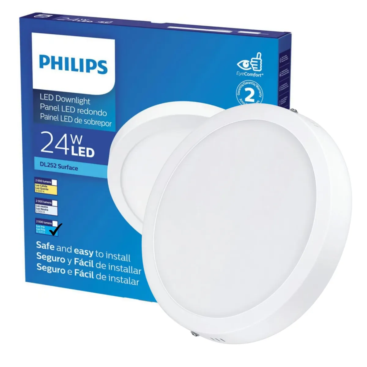 PHILIPS - FOCO LED PHILIPS DOWNLIGHT 24W LUZ FRÍA