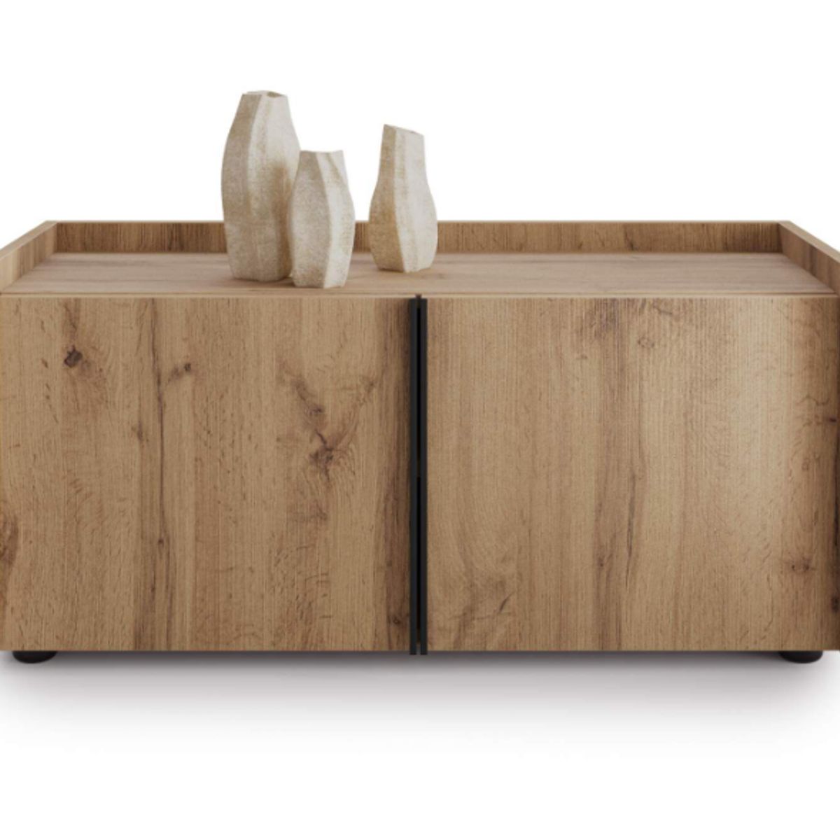 NACION MUEBLES - ESTANTE NACION MUEBLES KARYME COLOR MADERA