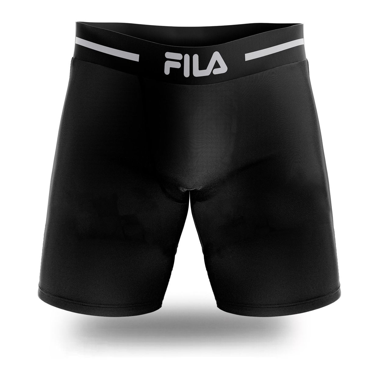 FILA - Bóxer Largo Fila Pretina Ancha Negro