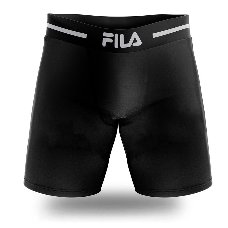 FILA - Bóxer Largo Fila Pretina Ancha Negro