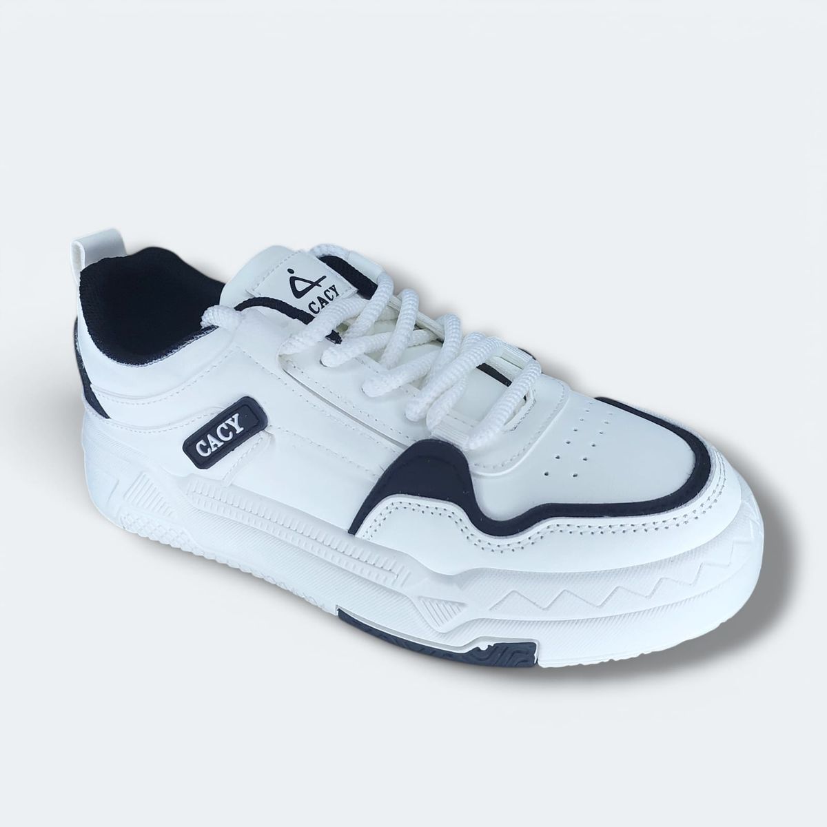 GENERICO - ZAPATILLA PARA DAMA CACY RAY BLANCONEGRO - C396