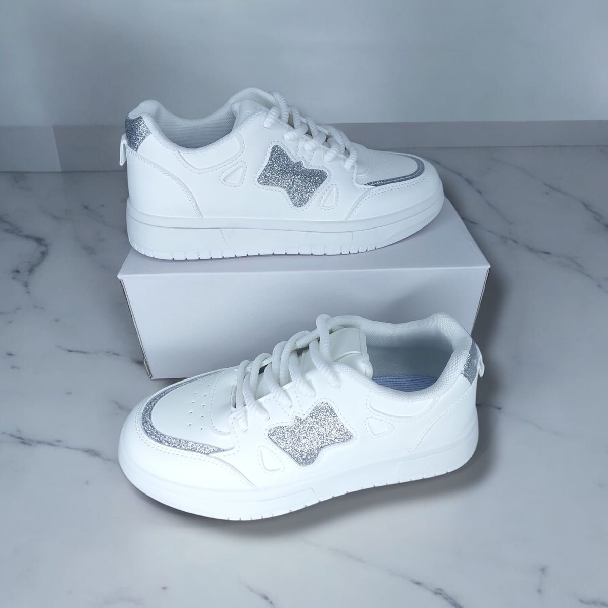 GENERICO - ZAPATILLA PARA DAMA CACY STAR BLANCO - C10079