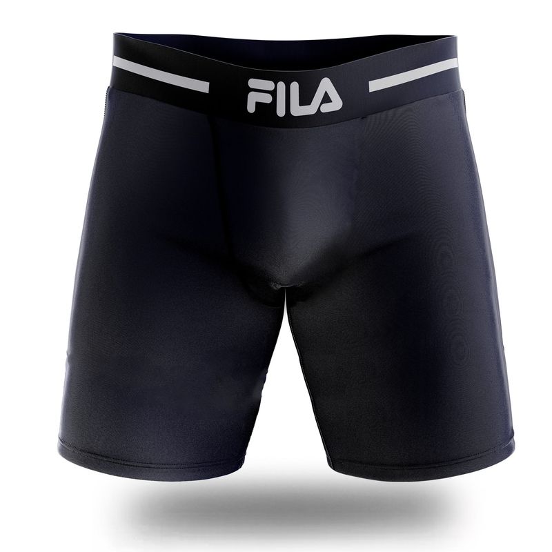 FILA - Bóxer Largo Fila Pretina Ancha Azul Marino