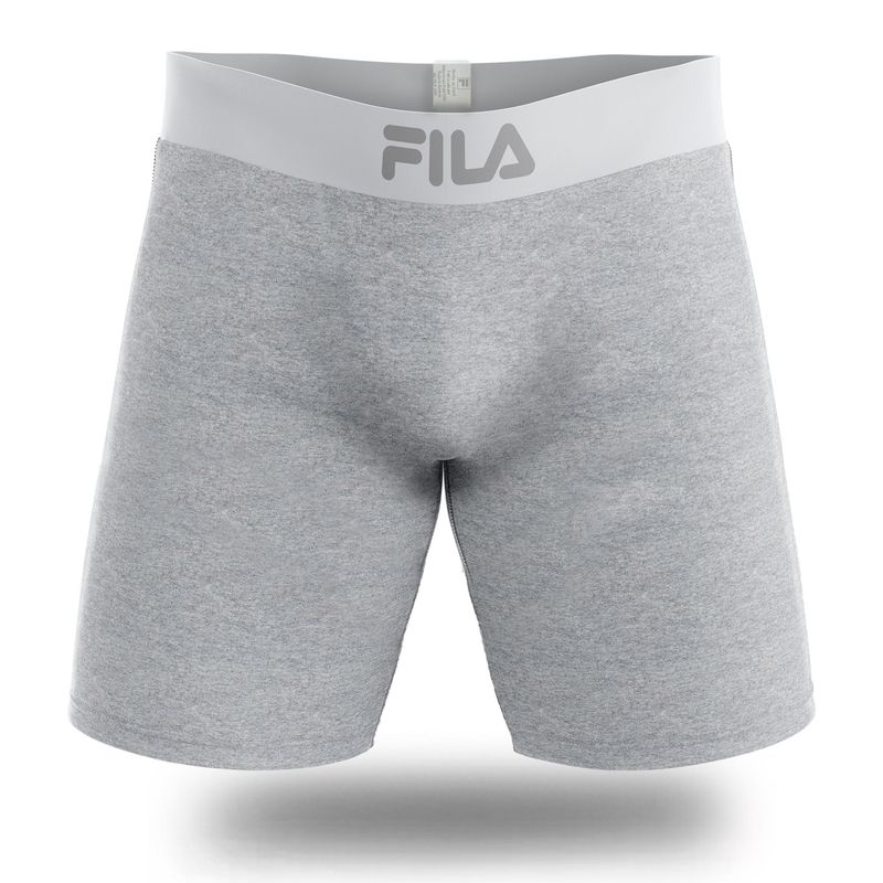 FILA - Bóxer Largo Fila Pretina Ancha Plomo