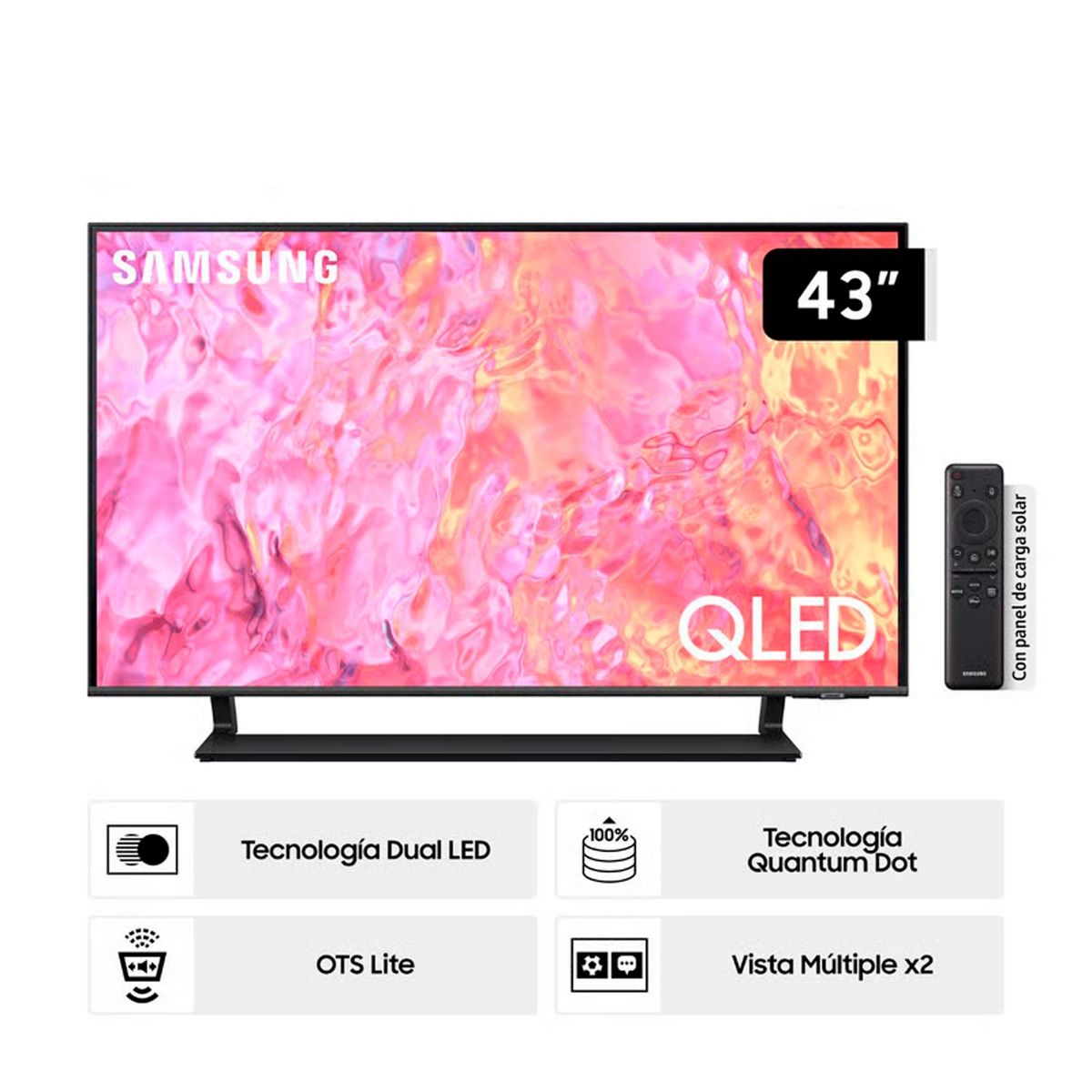 SAMSUNG - Televisor Samsung QLED 43"  4K UHD Tizen QN43Q65CAGXPE
