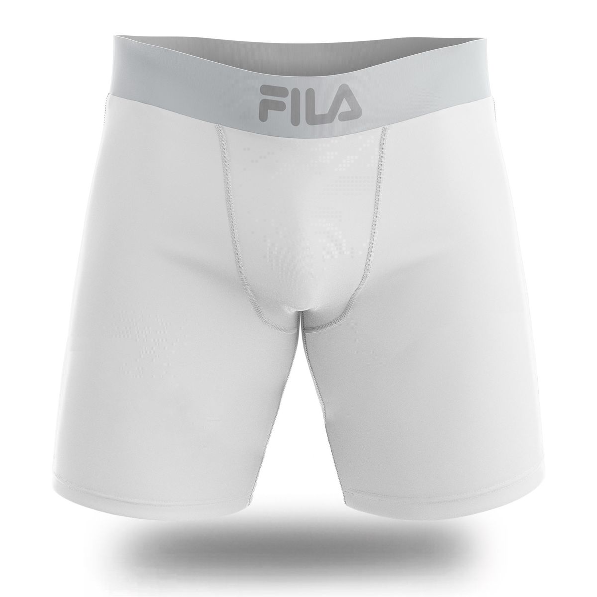 FILA - Bóxer Largo Fila Pretina Ancha Blanco