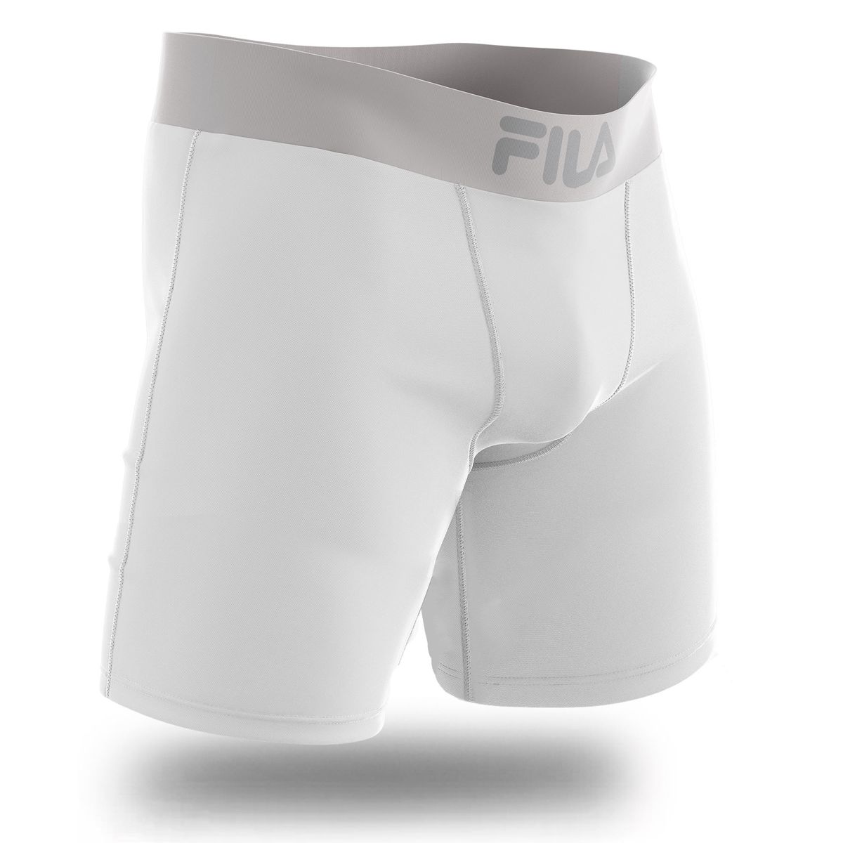 FILA - Bóxer Largo Fila Pretina Ancha Blanco