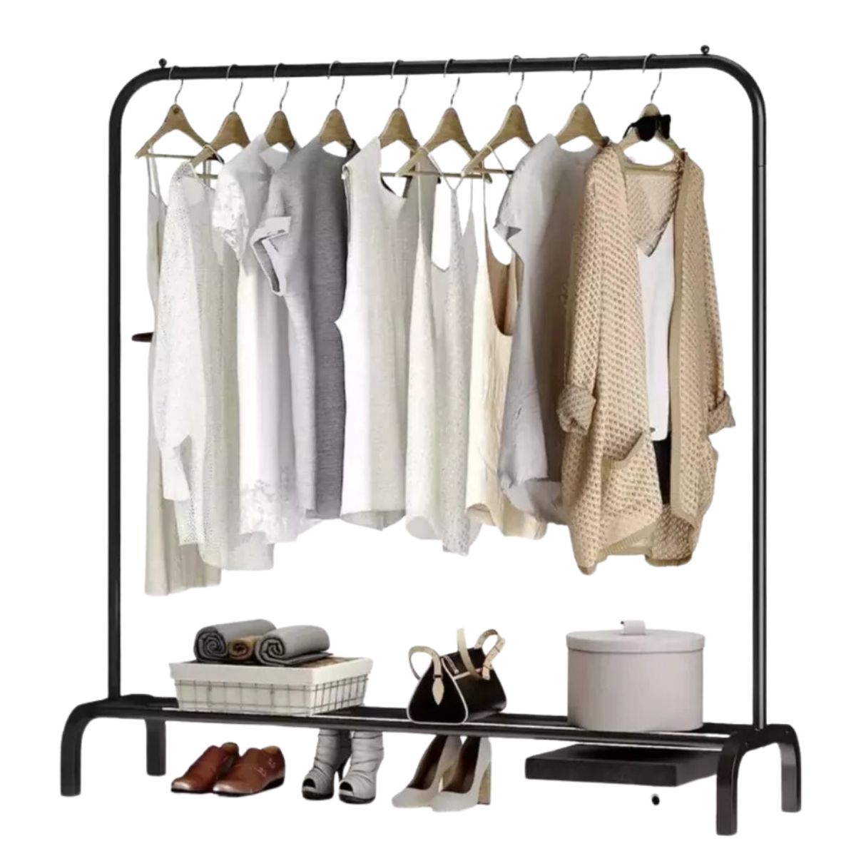 INSPIRA MARKET - Perchero Colgador Organizador de Ropa  Negro