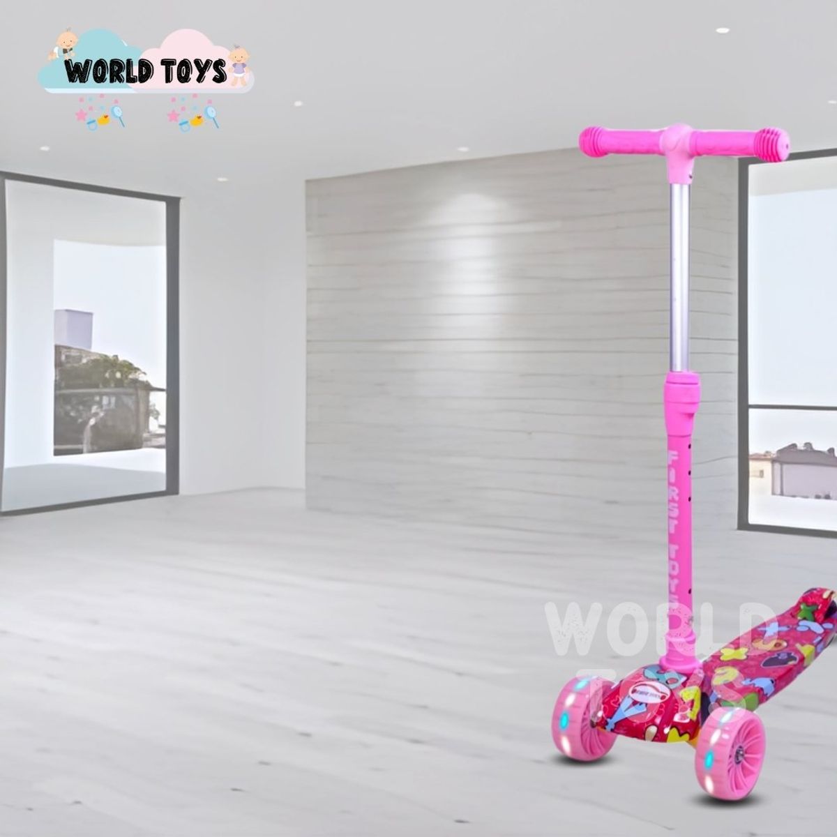 FIRST TOY - Scooter para Niños «FESTCOLOR» Pink