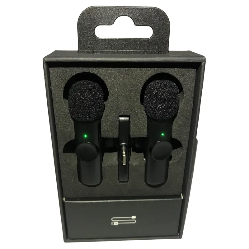 SEISA - Micrófonos Inalámbricos Solapero Pechero Doble Compatible Ip K11