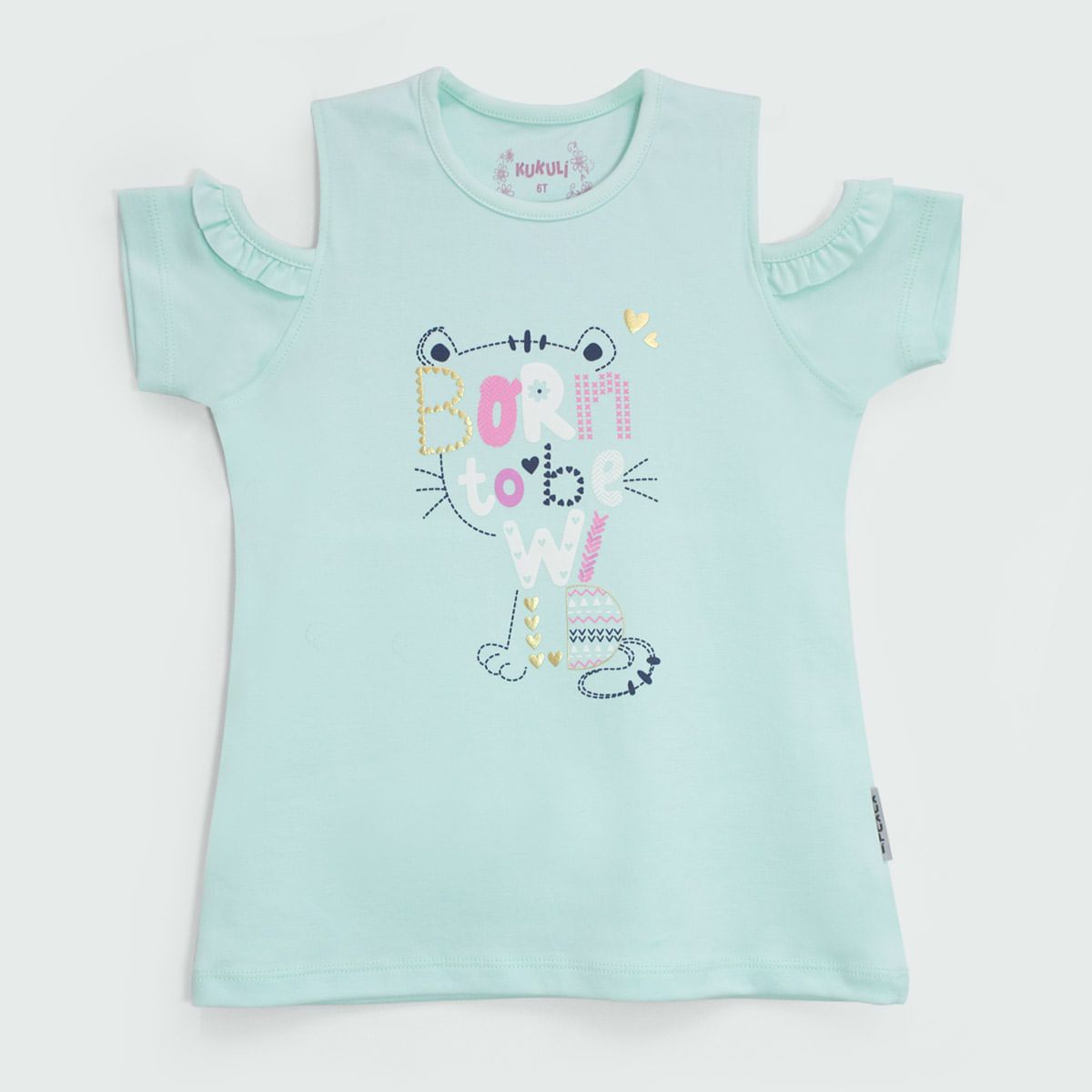 KUKULI - POLO MIAU NIÑA MANGA CORTA 4761