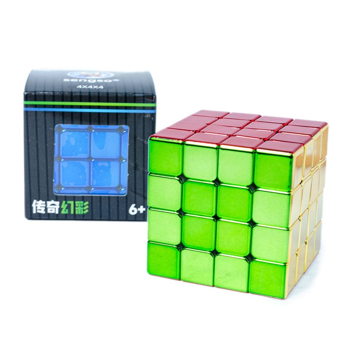 SHENGSHOU - Cubo Mágico metálico 4x4 legend plating SENGSO