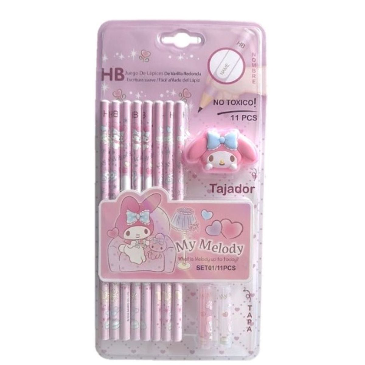 GENERICO - SET LAPICES + TAJADOR MELODY