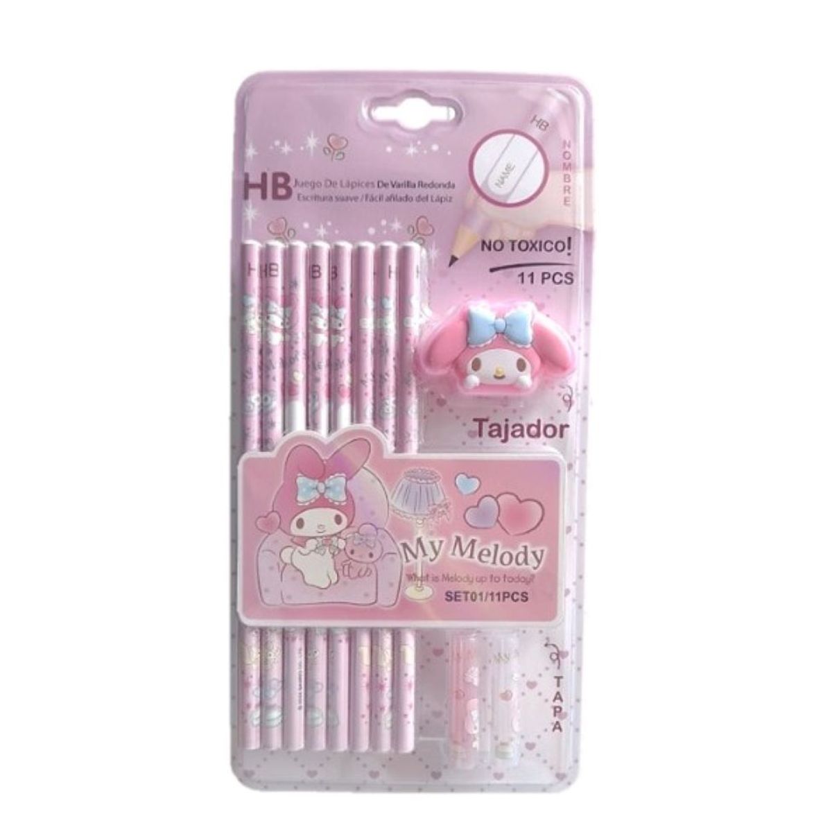 GENERICO - SET LAPICES + TAJADOR MELODY