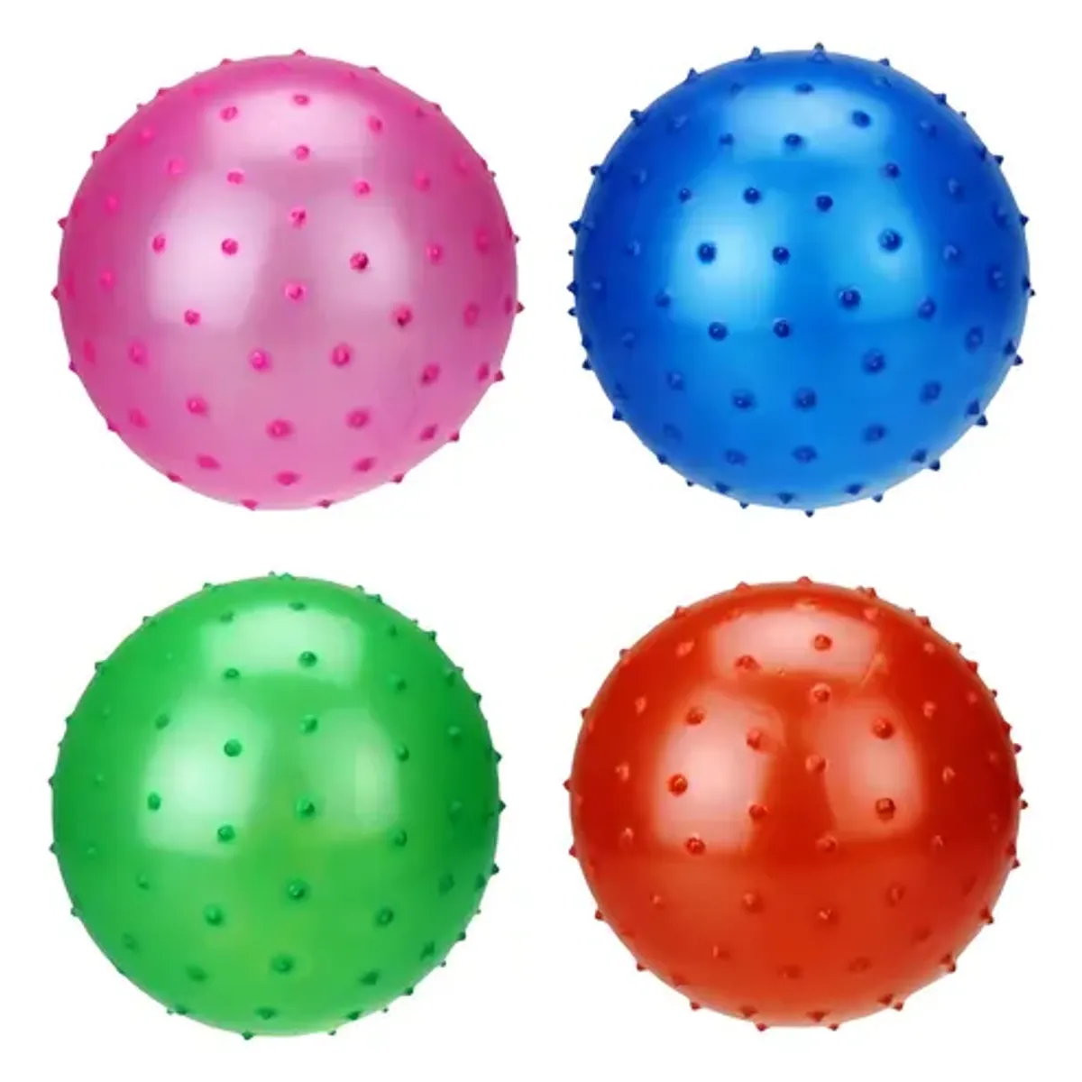 GENERICO - Pelota balón erizo con púas hinchable 25 cm