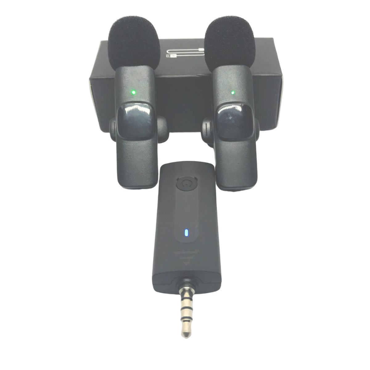 GENERICO - Microfono Solapero Inalambrico x2 Aux Pc Parlante k35