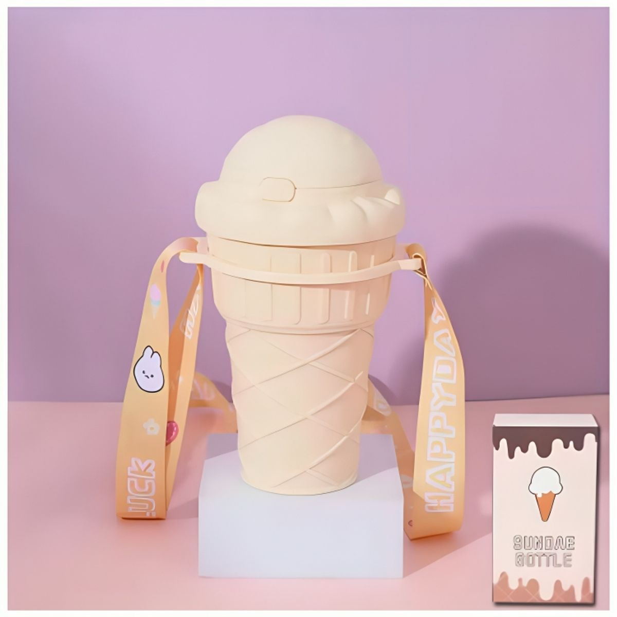 GENERICO - Tomatodo Botella de Agua en Forma de Helado para Niños 500ml