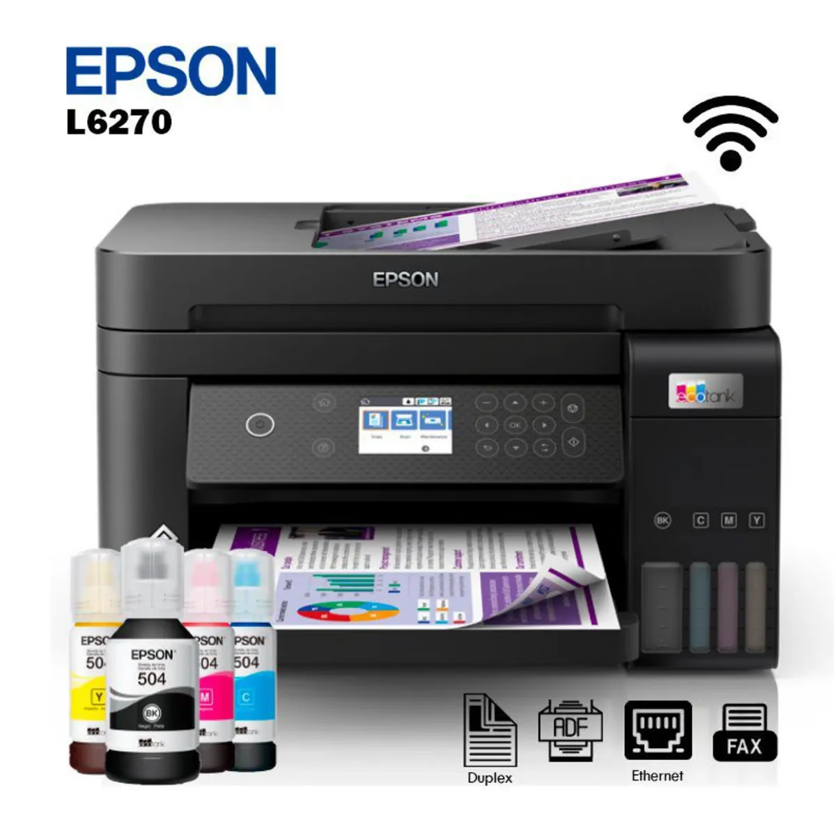 EPSON - Impresora Multifuncional EPSON ECOTANK L6270