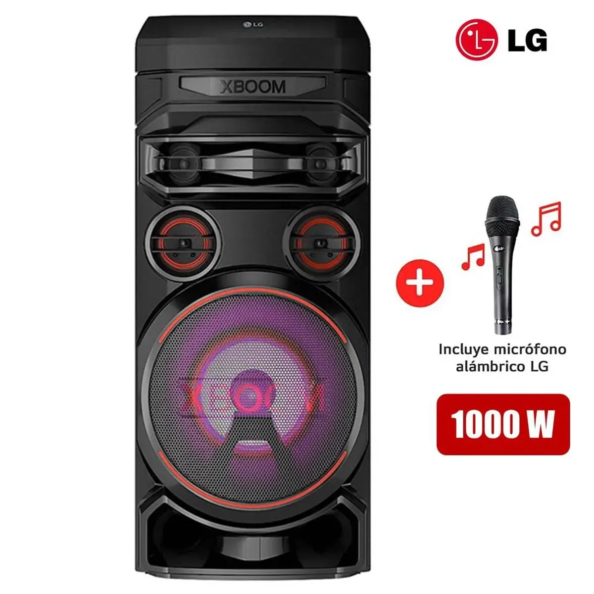 LG - Torre de sonido LG XBOOM RNC7 Multi-Bluetooth Karaoke Star