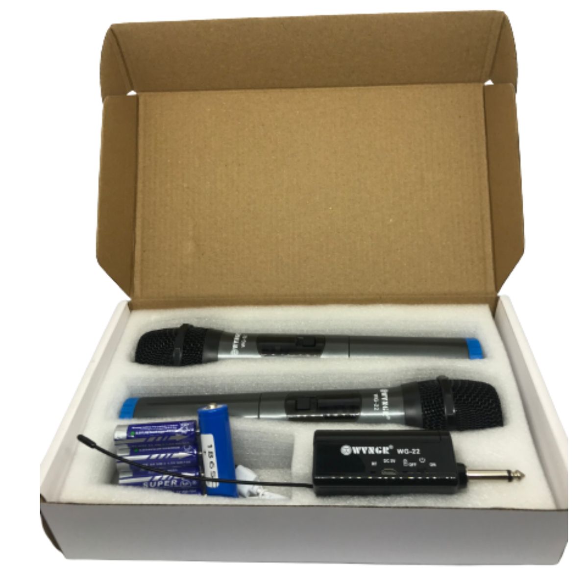 GENERICO - Micrófonos karaoke Inalámbricos Doble Wvngr pantalla Wg-22