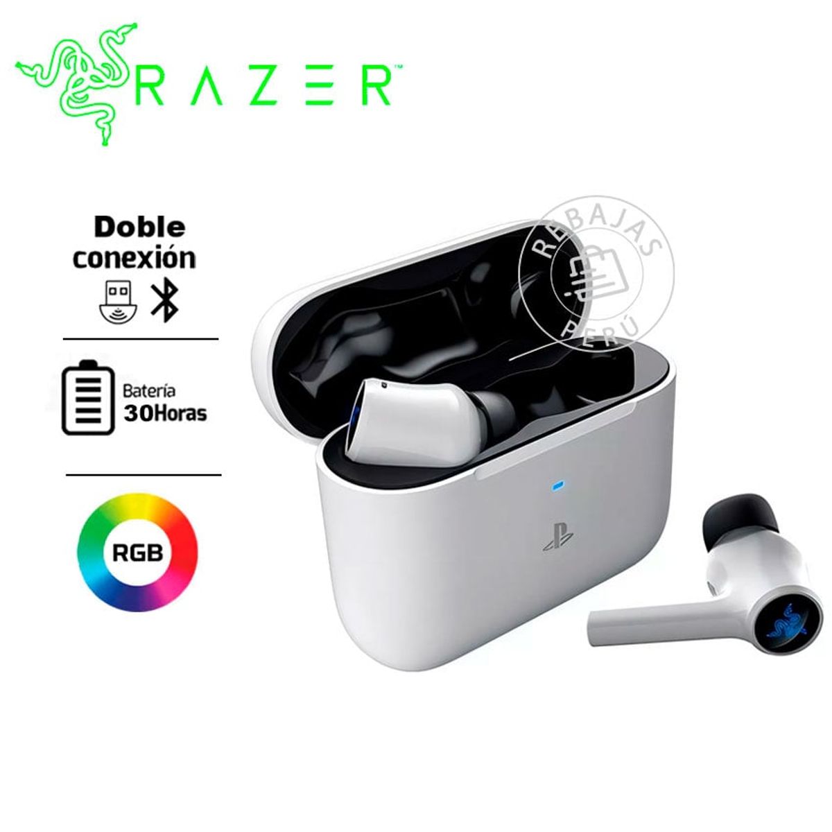 RAZER - Razer Hammerhead HyperSpeed Wireless (PS5 Edition)  Auriculares