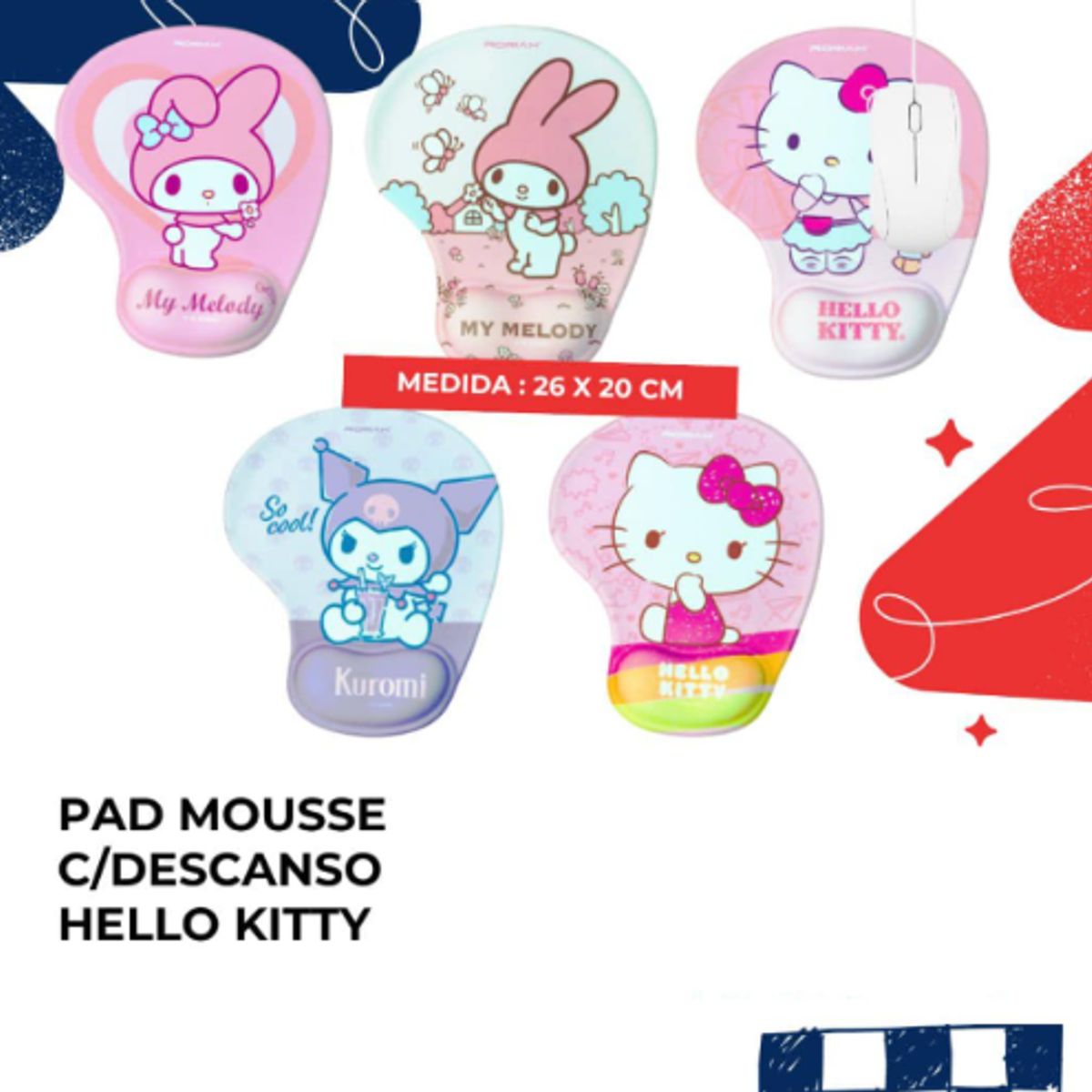 GENERICO - PAD MOUSSE DISEÑO VARIADO